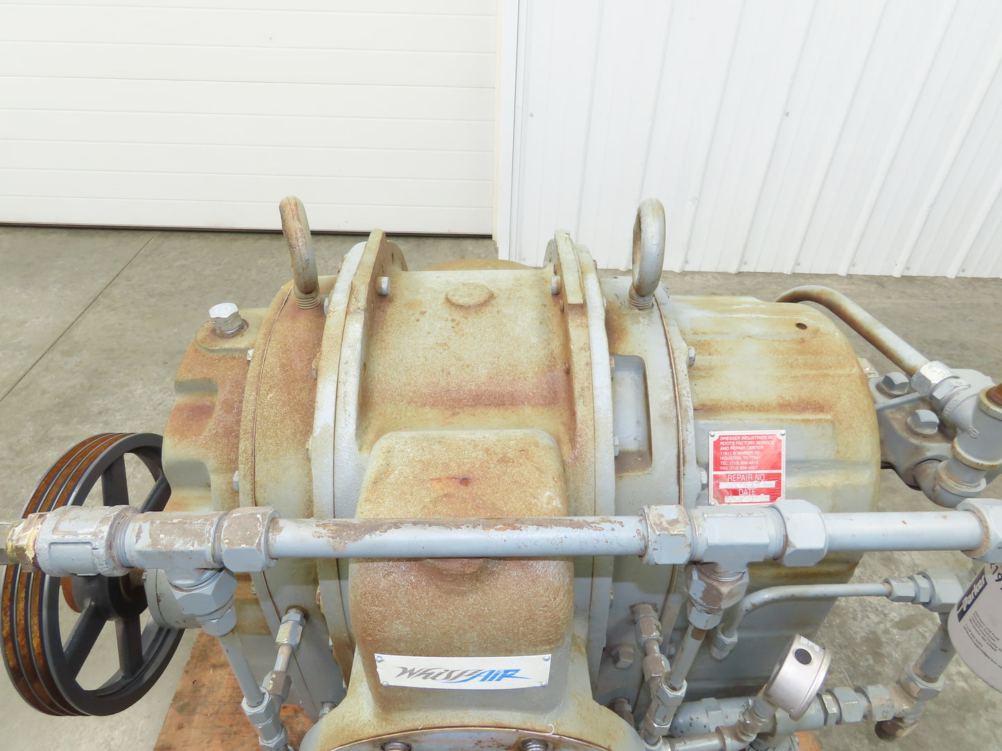 Dresser Roots 10X09 RGS Rotary Lobe Gas Blower Whispair 10x8" IN/Out 1400ACFM