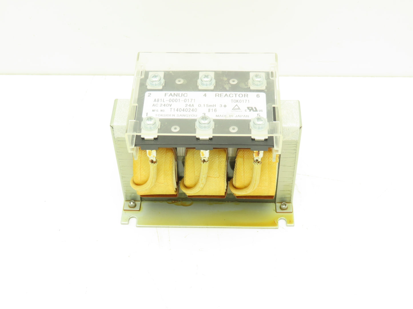FANUC A81L00010171 A81L-0001-0171 Line Reactor 0.15mH 24A 240VAC 3Ph