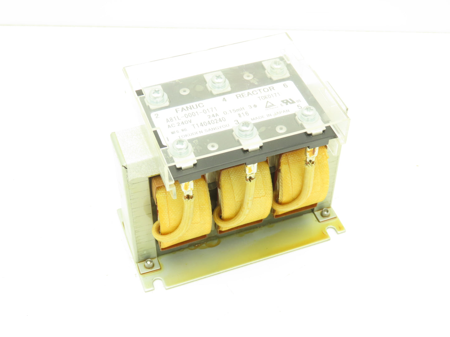FANUC A81L00010171 A81L-0001-0171 Line Reactor 0.15mH 24A 240VAC 3Ph
