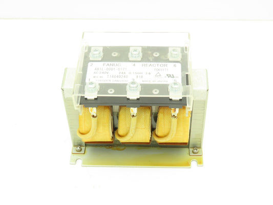 FANUC A81L00010171 A81L-0001-0171 Line Reactor 0.15mH 24A 240VAC 3Ph