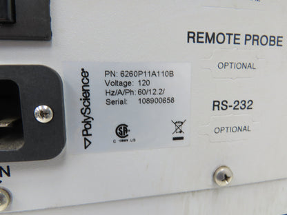 PolyScience 6260P11A110B Recirculating Chiller Positive Displacement Pump 115V