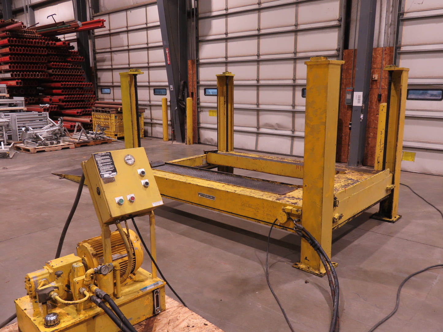 Forklevator Forklift Four Post Mechanical Service Lift 20000lbs 102x60" 3Ph