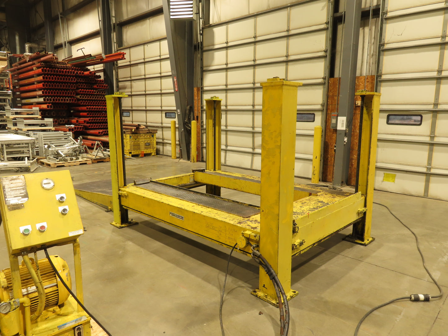 Forklevator Forklift Four Post Mechanical Service Lift 20000lbs 102x60" 3Ph