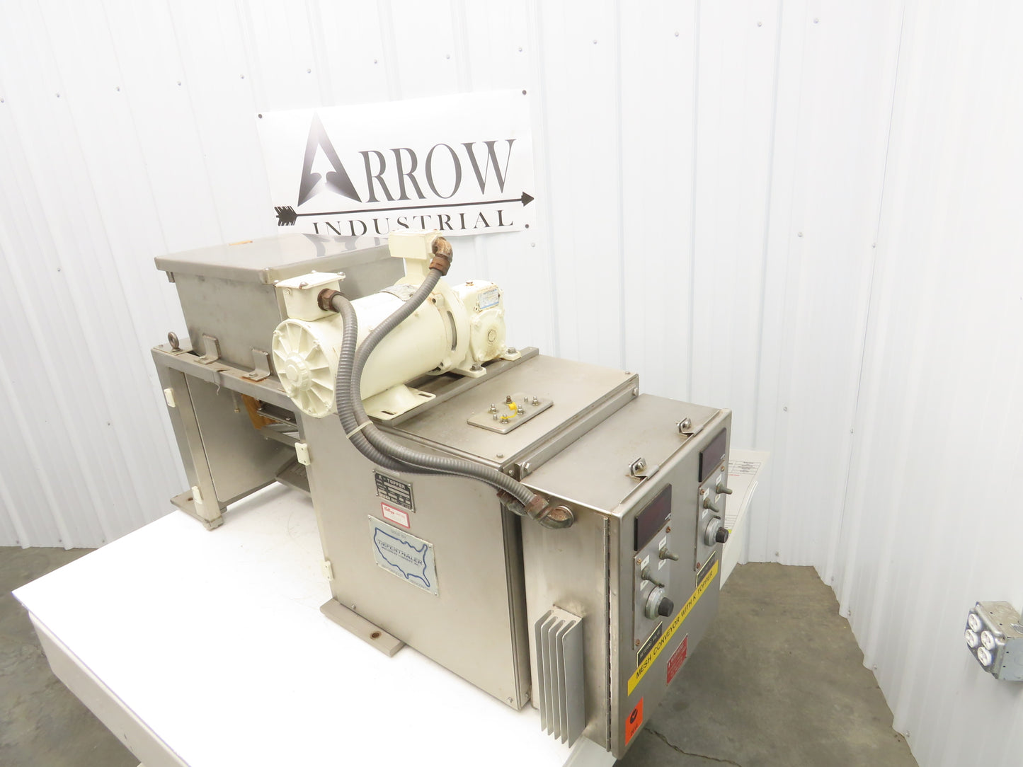 Green Inc Tiefenthaler K-Topper Food Topping Metering Feeder Bin 14" Wide 115V