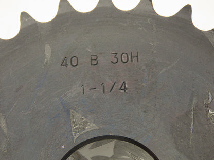 Finished Bore S40 B 30H Roller Chain Sprocket 30 Tooth #40 1-1/4"ID Lot of 2