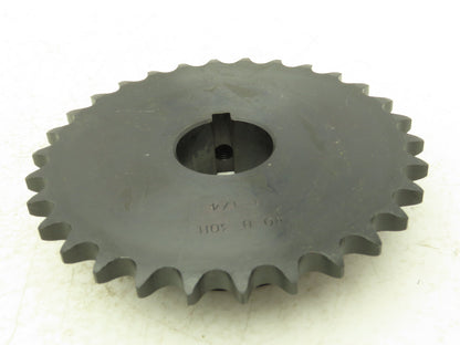 Finished Bore S40 B 30H Roller Chain Sprocket 30 Tooth #40 1-1/4"ID Lot of 2