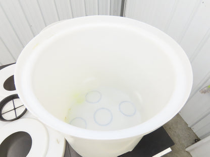 HDPE Polyethylene Plastic Water Mix Tank with Lid & Drain 40/80 Liter  Lot of 2