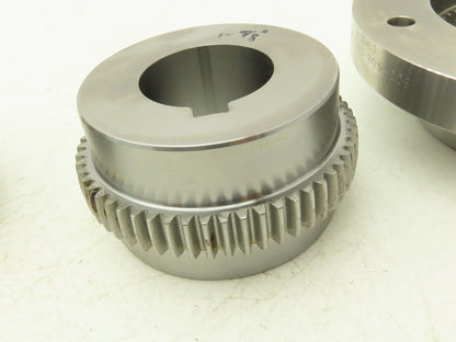 Ameridrives F201.5 EB FB 1-5/8 1-3/4 Gear Coupling Sleeves & Hubs Set w Hardware