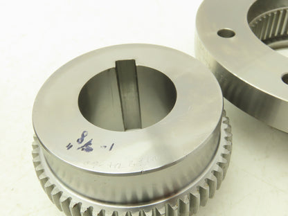Ameridrives F201.5 EB FB 1-5/8 1-3/4 Gear Coupling Sleeves & Hubs Set w Hardware