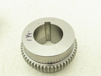 Ameridrives F201.5 EB FB 1-5/8 1-3/4 Gear Coupling Sleeves & Hubs Set w Hardware