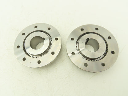 Ameridrives F201.5 EB FB 1-5/8 1-3/4 Gear Coupling Sleeves & Hubs Set w Hardware