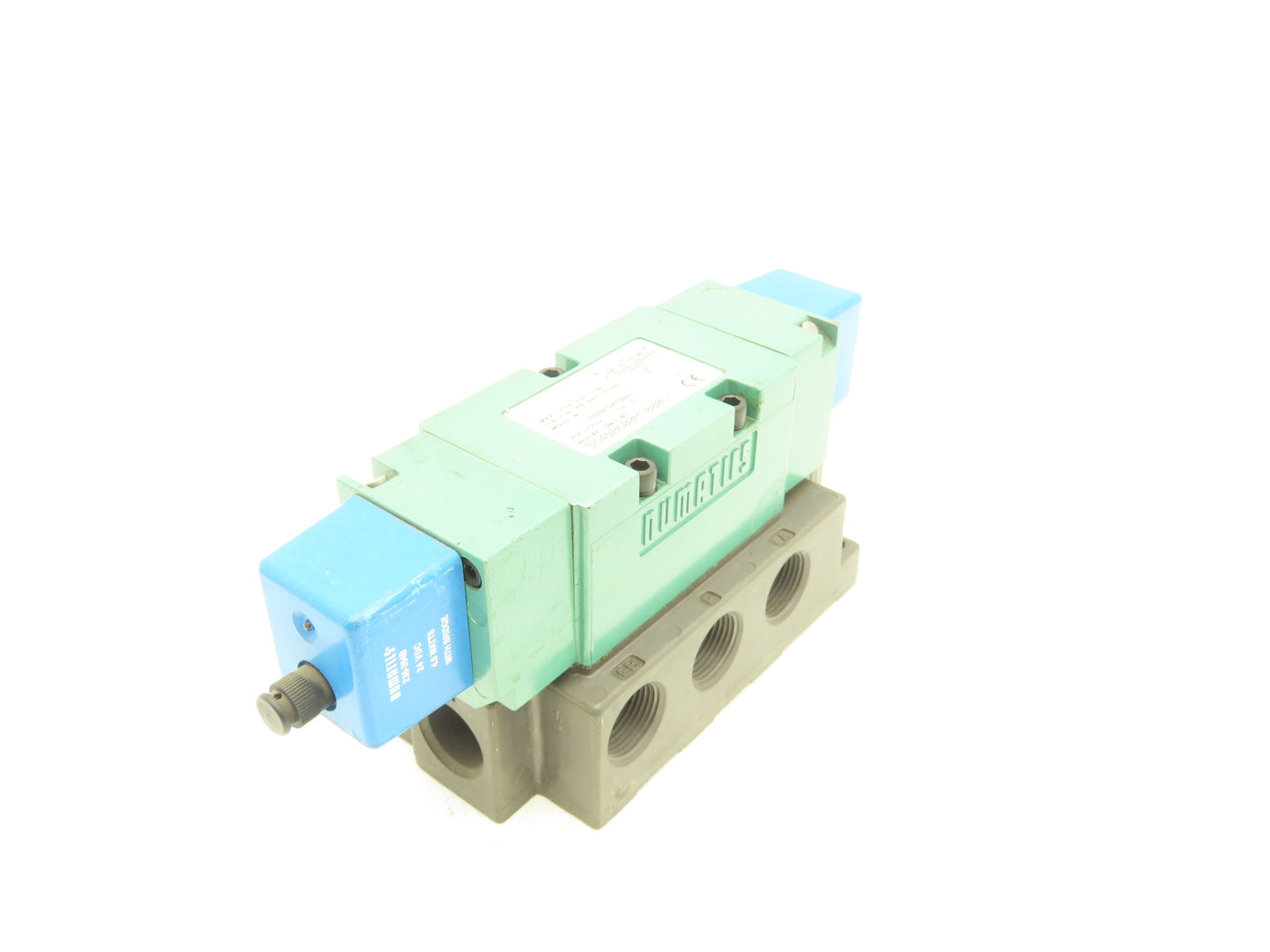 Numatics 555BB63AMT00061 Directional Solenoid Valve 24VDC 3/4"NPT Manifold