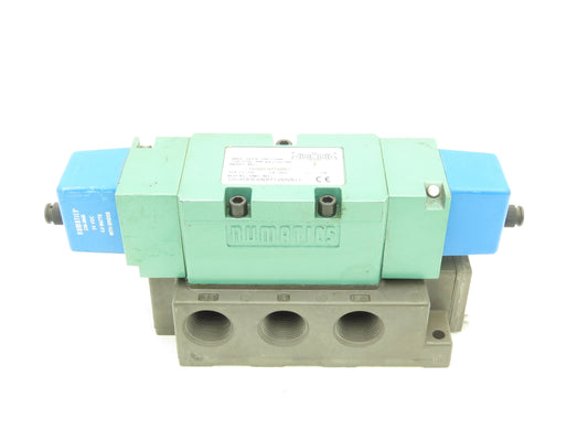Numatics 555BB63AMT00061 Directional Solenoid Valve 24VDC 3/4"NPT Manifold
