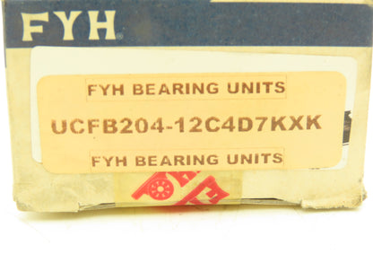 FYH UCFB204-12C4D7KXK Flange Mount Bearing 3/4" Bore 3-Bolt FB204  Lot of 3