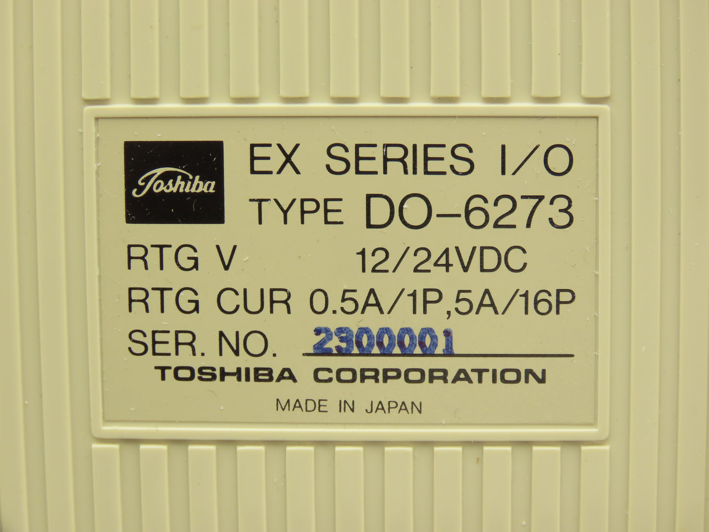 Toshiba EX25MDO*6273 PLC EX Programmable Controller Output Module 12/24VDC