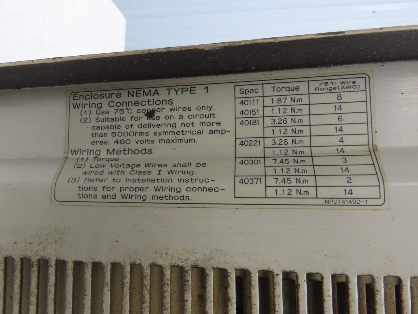 Magnetek CIMR-G3U4015 Impulse G+ Crane Controls 20Hp Inverter VFD Drive 380-460V
