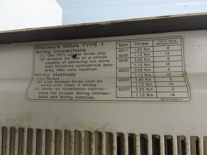 Magnetek CIMR-G3U4015 Impulse G+ Crane Controls 20Hp Inverter VFD Drive 380-460V