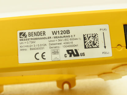 Bender W120B Measuring Current Transformer Rated Impulse Voltage 8kV/3