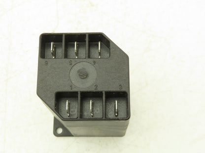 AEG 763-607-060/00 Ignition Transmitter 6 Terminal Has One Mounting Tab Missing