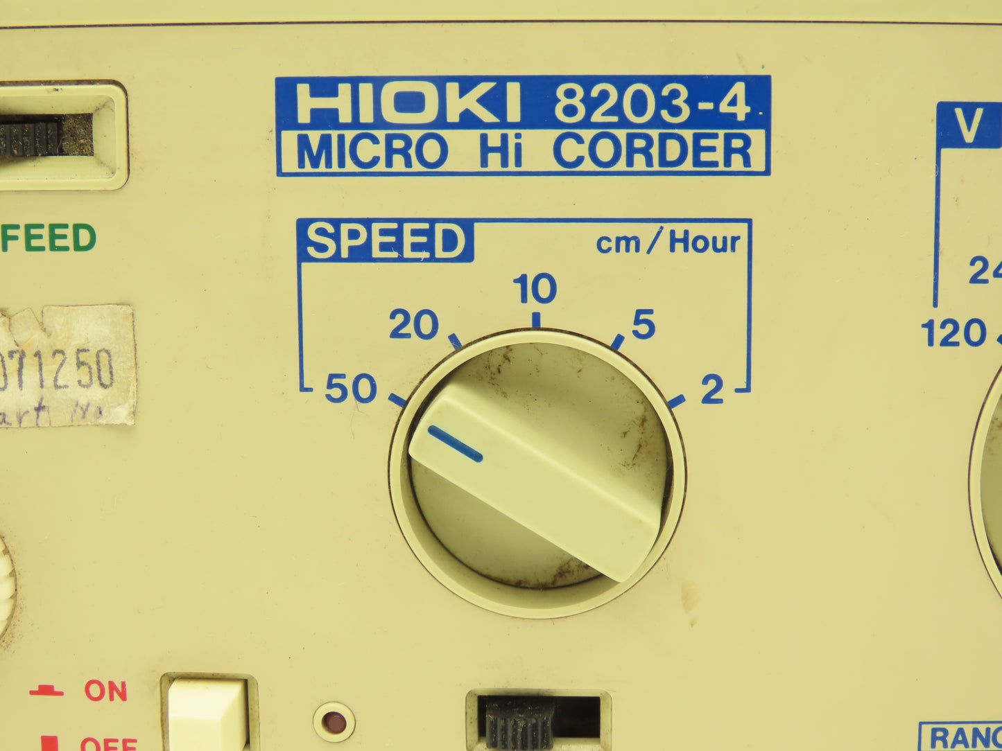 Hioki 8203-4 Micro Hi Corder Clamp Meter 120/240/480V Range 120VAC/12VDC Input