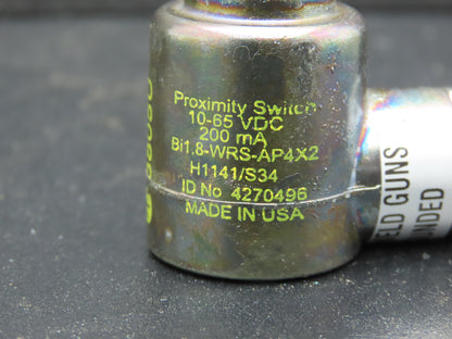 Turck Bi1.8-WRS-AP4X2 H1141/S34 Cylinder Proximity Sensor 10-65VDC