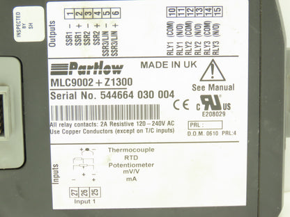 Parlow MLC9002+Z1300 Multi-Loop RTD Control Module 120-240VAC