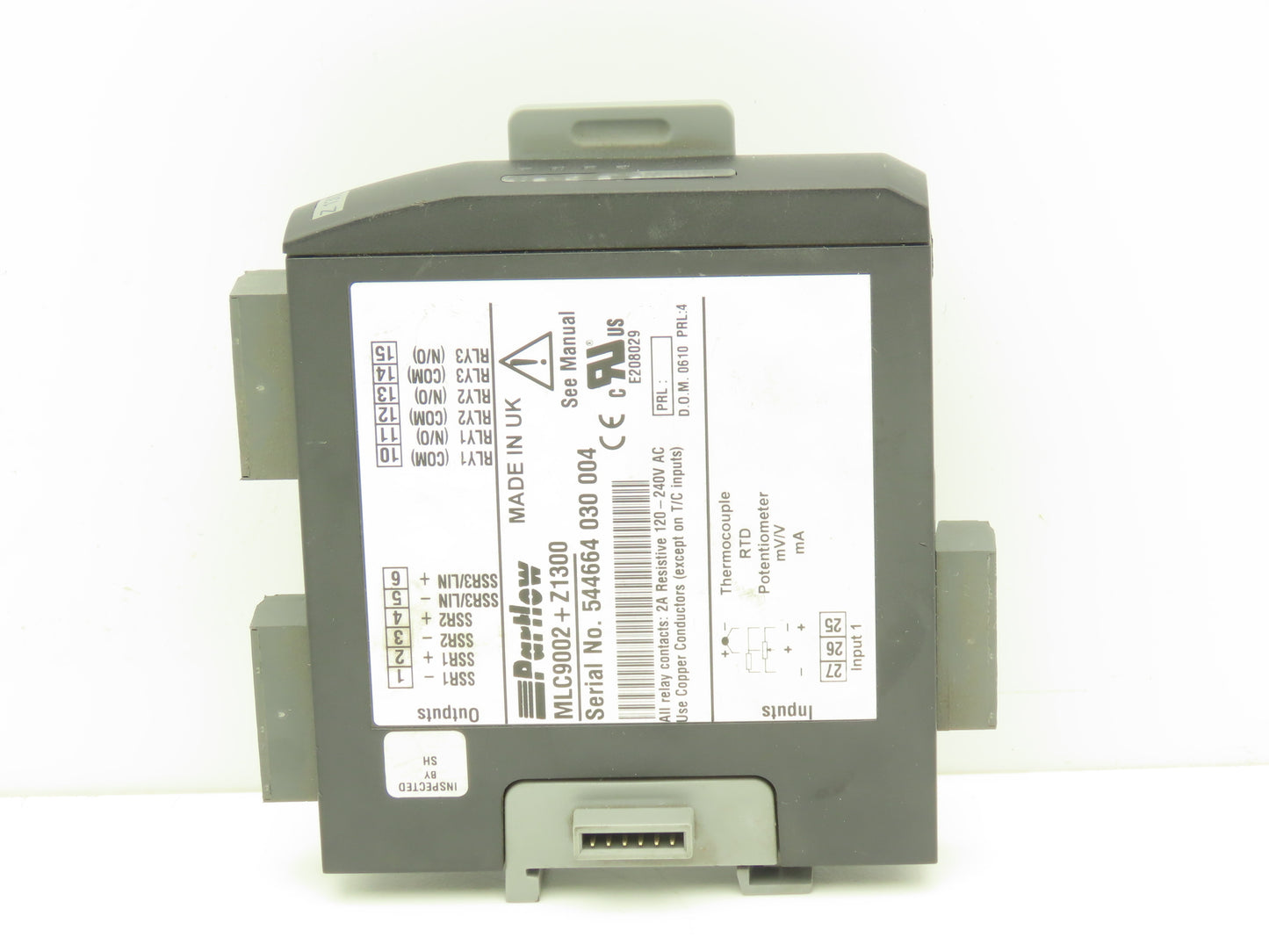 Parlow MLC9002+Z1300 Multi-Loop RTD Control Module 120-240VAC