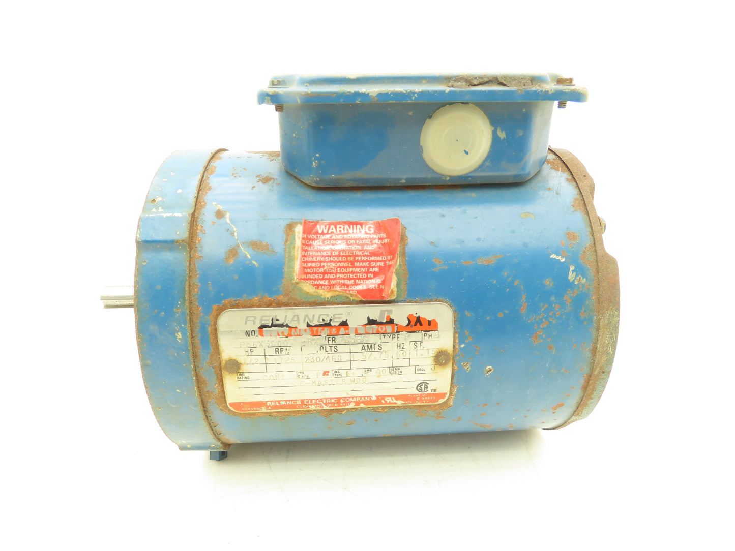 Reliance P56X3900T-RX SXT AC Motor 1/2Hp 1725 RPM 230/460V 3PH 56C
