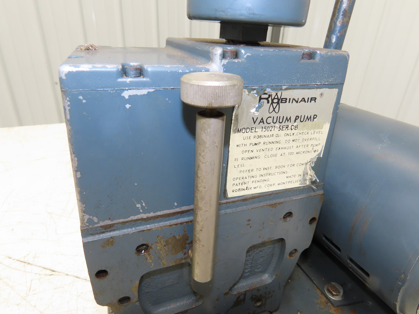 Robinair 15021 Vacuum Pump 1/3Hp 115V 1PH Belt Drive