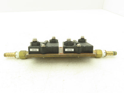 FPA/600 5R1J Copper Water Block W 2 Thick Film Chassis Mount 600W Resistors