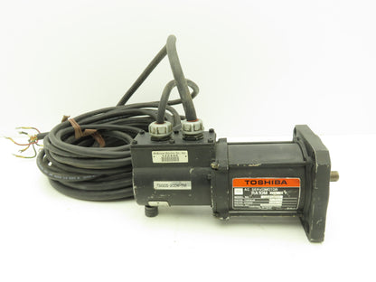 Toshiba RA10M AC Servo Motor 200W 3000 RPM 14mm Shaft