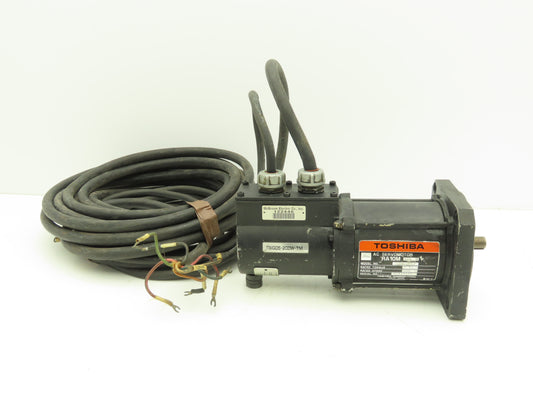Toshiba RA10M AC Servo Motor 200W 3000 RPM 14mm Shaft