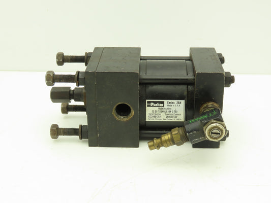 Parker 02.50 TB2ANUS19A Pneumatic Air Cylinder 2-1/2" Bore 3/4" Stroke 250psi