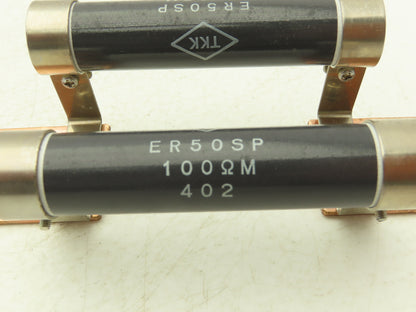 TKK ER50SP Ceramic Resistor Stainless Steel Clamps & Copper Busbars 100O M