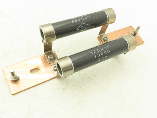 TKK ER50SP Ceramic Resistor Stainless Steel Clamps & Copper Busbars 100O M