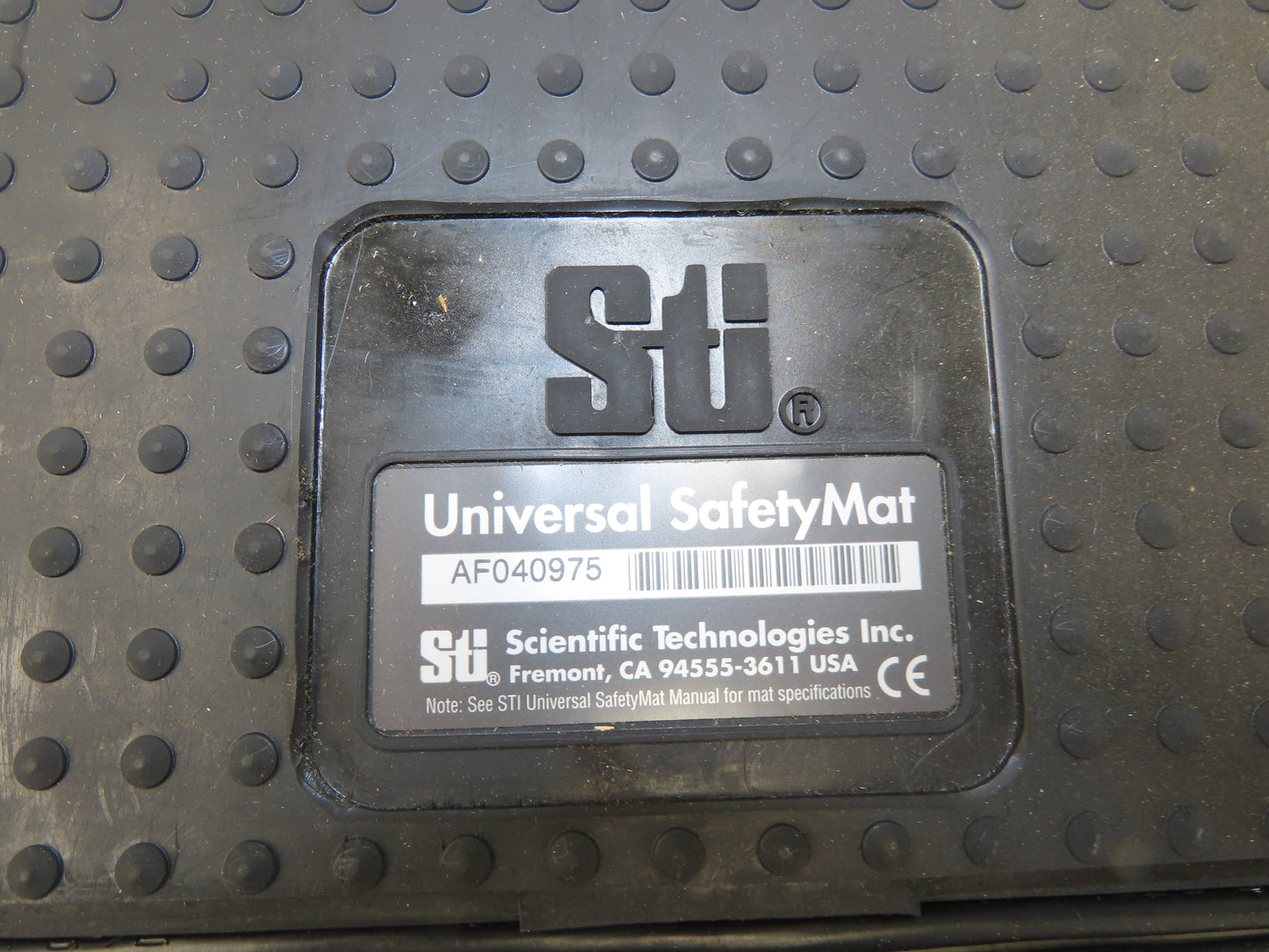 STI 74005-4824 Rubber Safety Floor Mat Pressure Switch 48X24" Ser UM UM4824