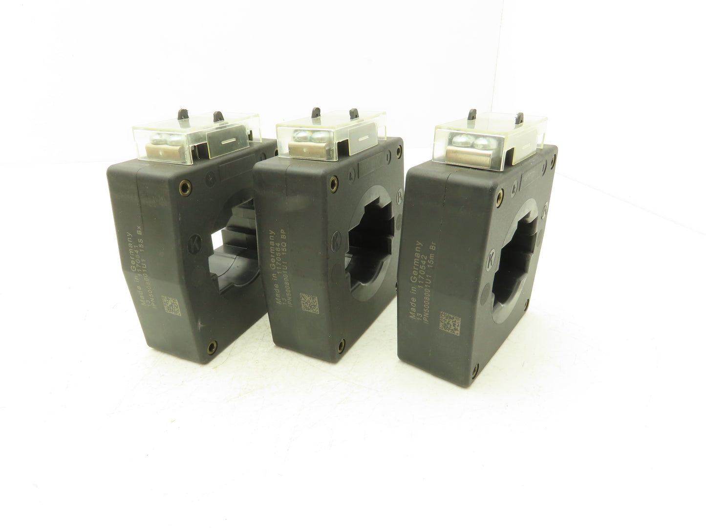 Redur IPN50 Current Transformer 800/1A 15VA KI.1 FS5 50-60 Hz 1.2/6kV Lot of 3