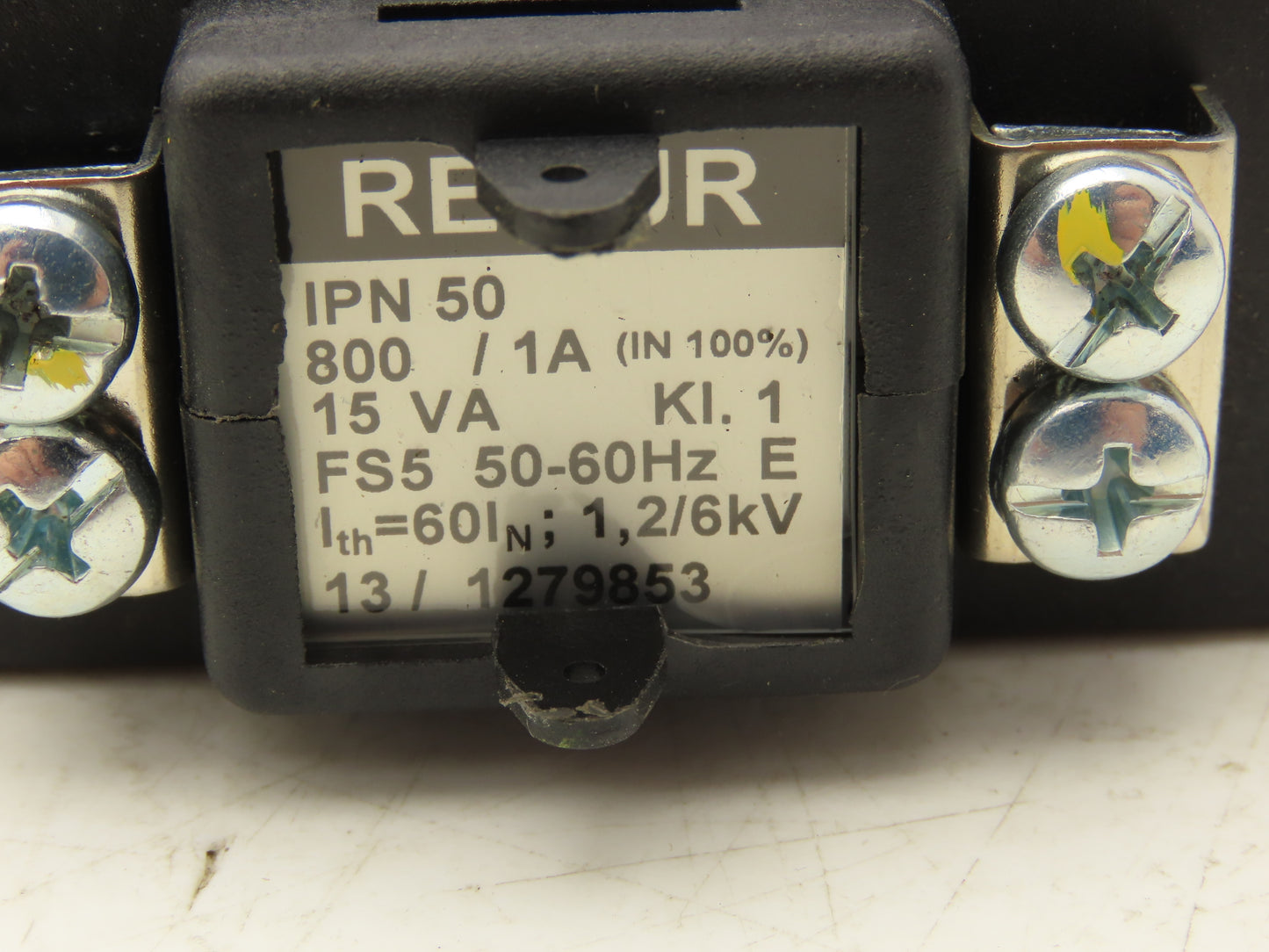 Redur IPN50 Current Transformer 800/1A 15VA KI.1 FS5 50-60 Hz 1.2/6kV Lot of 3