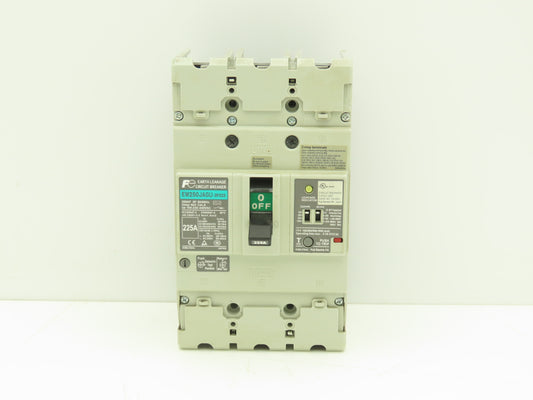 Fuji EW250JAGU-3P225 Earth Leakage Circuit Breaker 3-Pole 225A 100-440VAC
