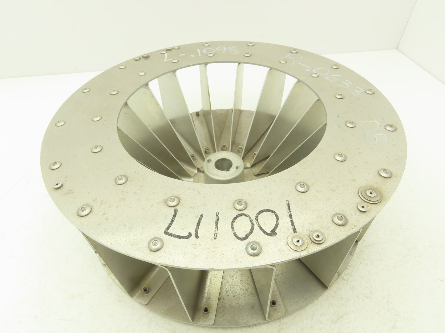 Eclipse Backward Inclined Blower Wheel Impeller 13-1/2" Dia. x 4-1/2" Aluminum