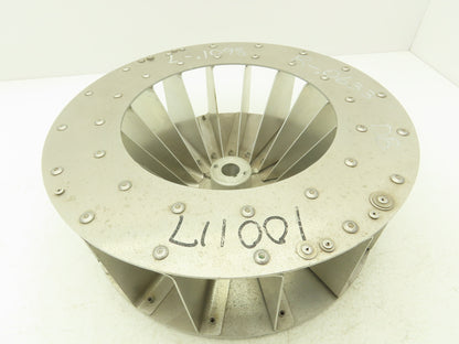 Eclipse Backward Inclined Blower Wheel Impeller 13-1/2" Dia. x 4-1/2" Aluminum