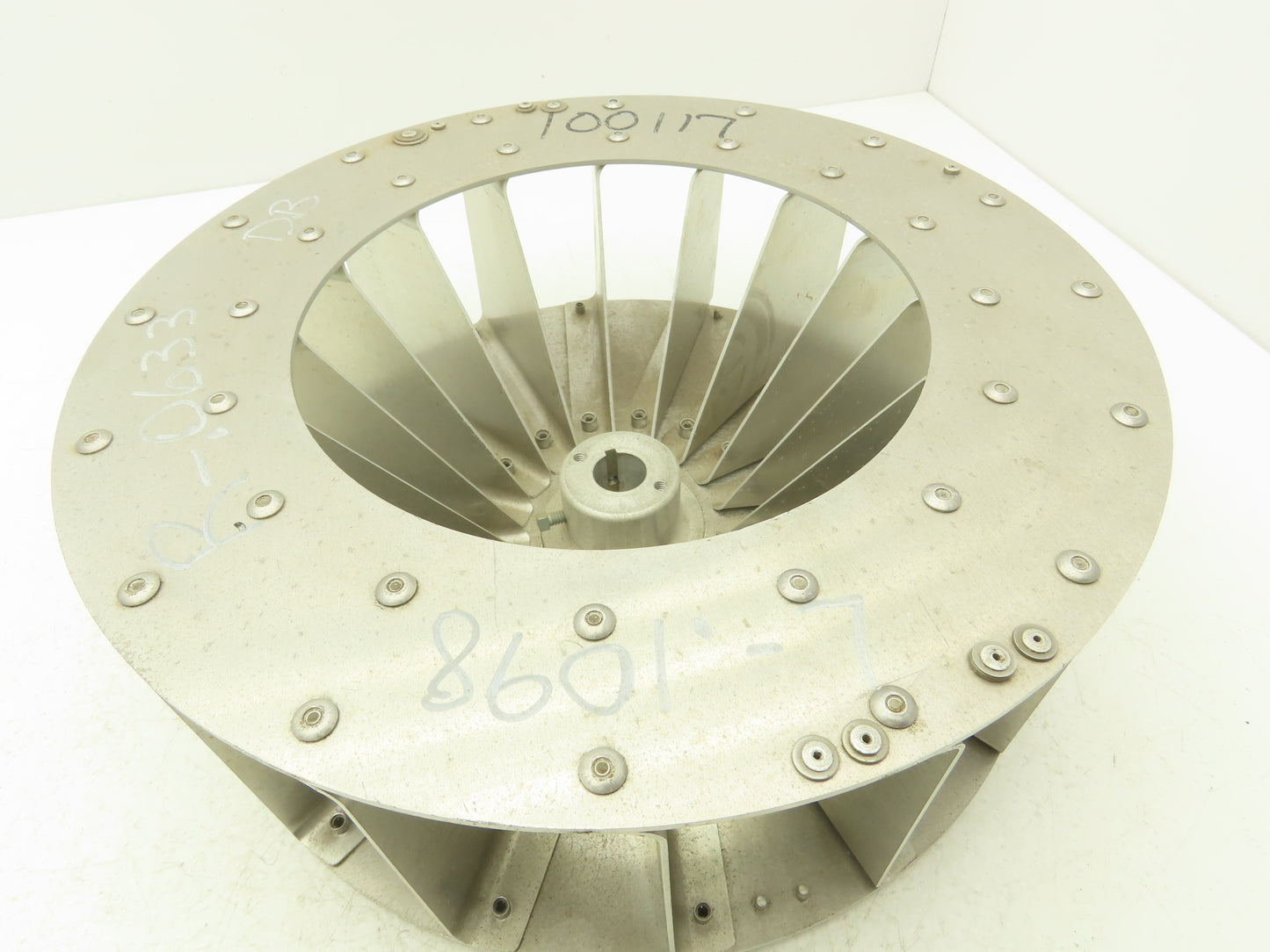 Eclipse Backward Inclined Blower Wheel Impeller 13-1/2" Dia. x 4-1/2" Aluminum