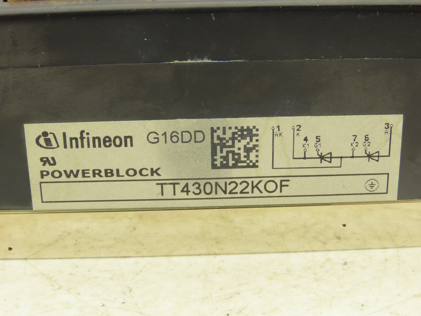 Infineon TT430N22KOF Thyristor Power Block Module  SCR/SCR Phase Control