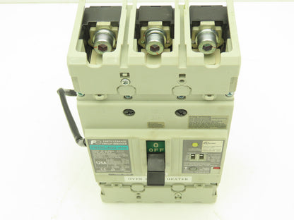 Fuji EW250JAGU-3P125 Earth Leakage Circuit Breaker 3-Pole 125A 100-440VAC