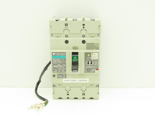 Fuji EW250JAGU-3P125 Earth Leakage Circuit Breaker 3-Pole 125A 100-440VAC