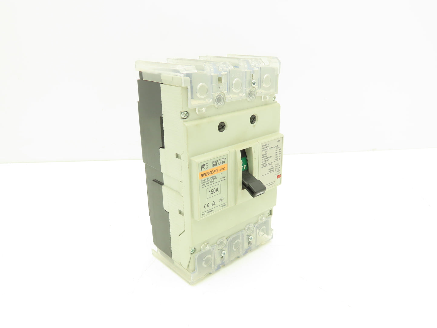 Fuji Electric BW250EAG-3P150 Auto Circuit Breaker 3-Pole 150A 600VAC