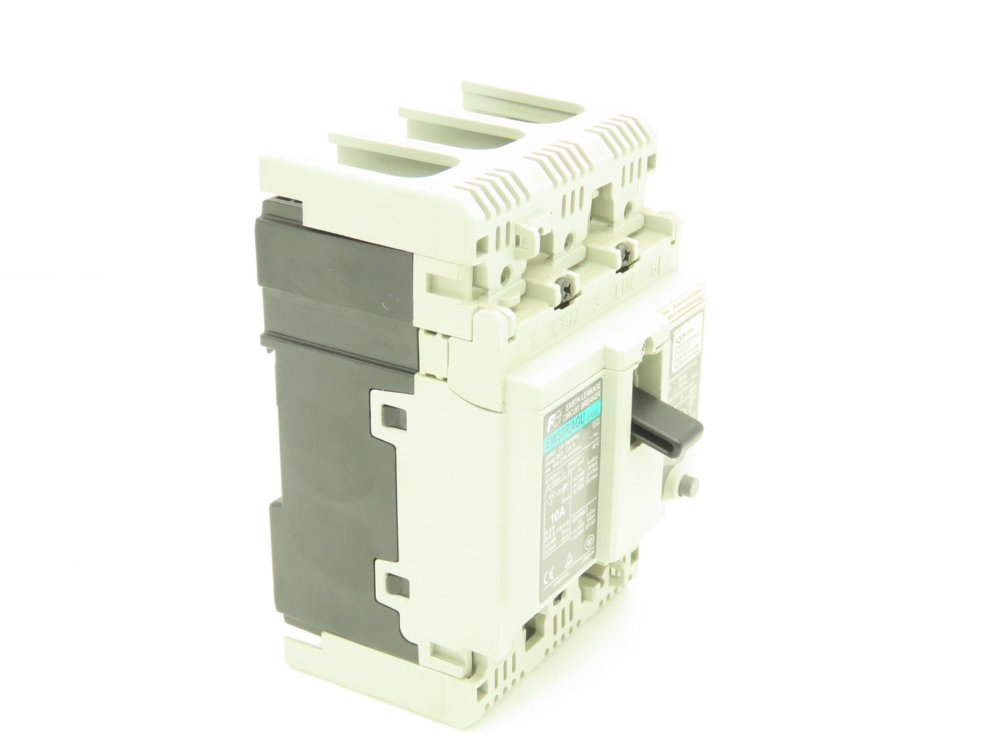Fuji Electric EW50RAGU-3P010 Earth Leakage Circuit Breaker 3-Pole 10A 100-440VAC