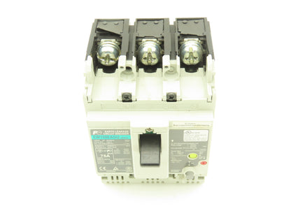 Fuji Electric EW100EAGU-3P075 Earth Leakage Circuit Breaker 3-Pole 75A 100-440V