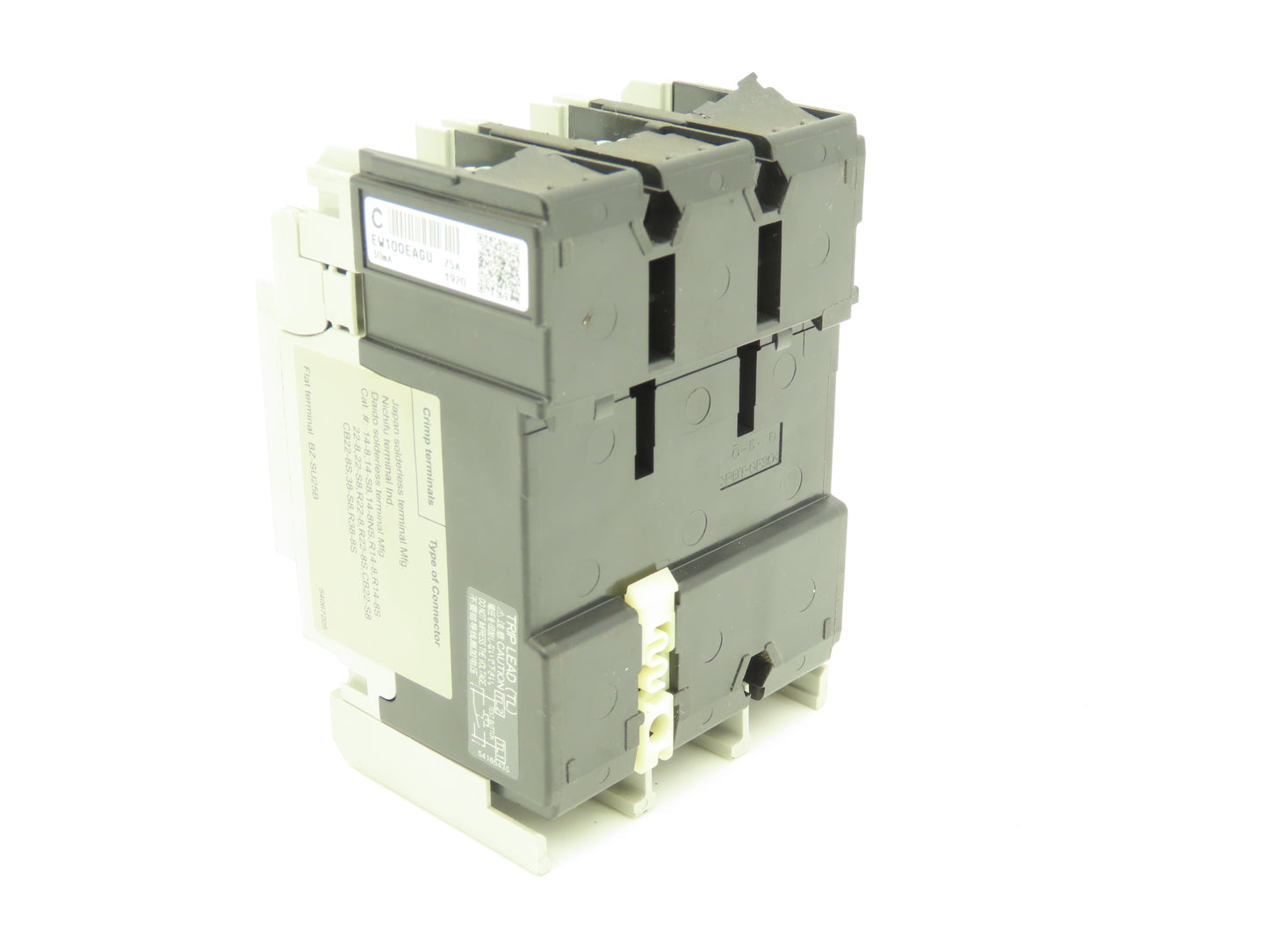 Fuji Electric EW100EAGU-3P075 Earth Leakage Circuit Breaker 3-Pole 75A 100-440V