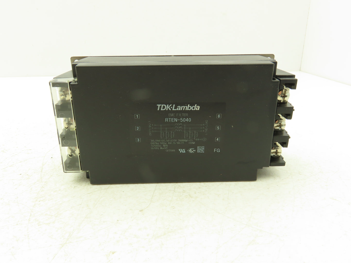 TDK Lambda RTEN-5040 EMC Power Line Filter Module 3 Ph 500VAC 40A CHASS